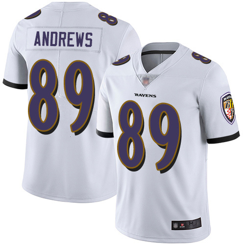 Baltimore Ravens Limited White Men Mark Andrews Road Jersey NFL Football #89 Vapor Untouchable->women nfl jersey->Women Jersey